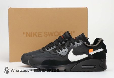 Nike OFF-WHITE x Air Max 90 White Black 40-47.5