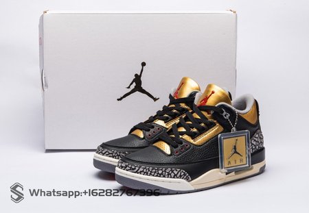 Air Jordan 3 Black Gold CK9246-067 Size 40.5-47