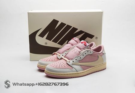 Travis Scott x Air Jordan 1 Low OG Shy Pink DM7866-600 Size 36-48.4