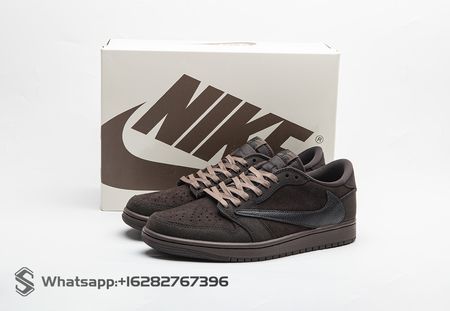 Travis Scott x Air Jordan 1 Low OG Velvet Brown DM7866-202 Size 36-48.5