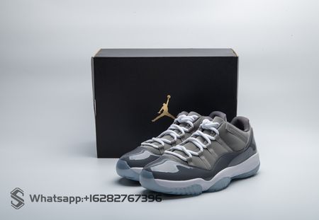 Jordan 11 Retro Low Cool Grey 528895-003 Size 40-47.5