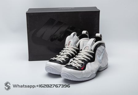 Nike Air Foamposite Pro White Black University Red 624041-103 Size 38.5-46