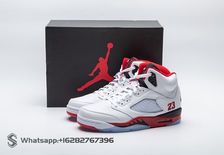 Air Jordan 5 Fire Red Black Tongue HQ7978-101 Size 40-47.5