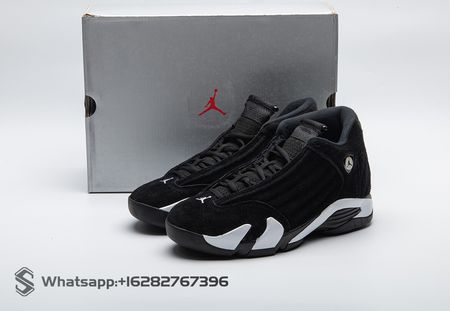 Jordan 14 Retro Black White 487471-016 Size 40.5-48.5