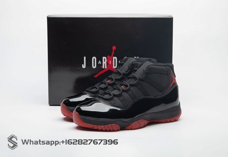 Air Jordan 11 Black Red 378037-326 Size 40-48.5