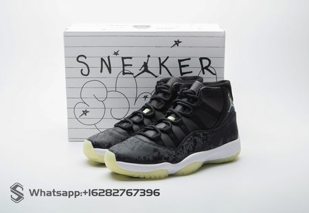 Jordan 11 Retro Black Barely Volt IB1378-001 Size 36-47.5