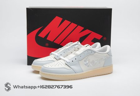 Jordan 1 Retro Low OG Rabbit Floral Swoosh IF4391-100 Size 36-47.5